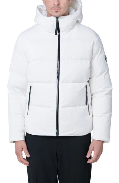 The Recycled Planet Company Autobot Water Resistant Recycled Down Puffer Jacket In White