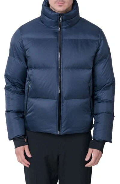 The Recycled Planet Company Revo Waterproof Recycled Down Puffer Jacket In Marine