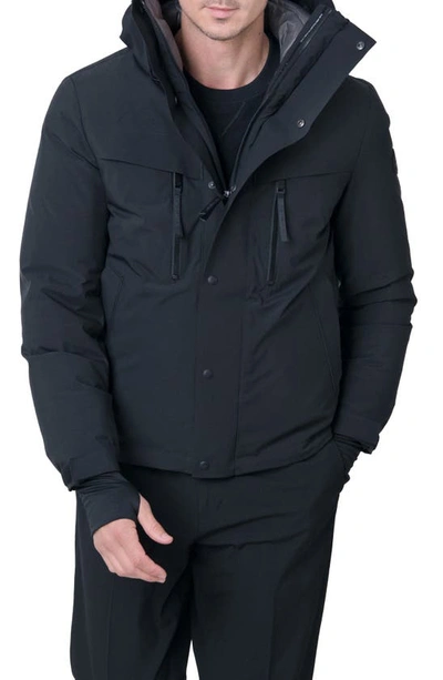 The Recycled Planet Company Norwalk Water Repellent Recycled Down Parka In Black