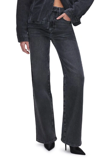 Good American Wide Leg Jeans In Black281