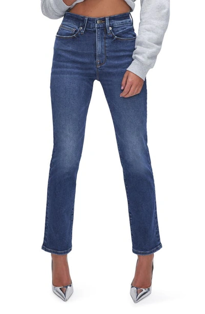 Good American Always Fits Good Classic Straight Leg Jeans In Indigo571