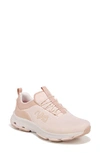 Ryka Devotion Ez Walking Sneaker In Blush Mesh Fabric