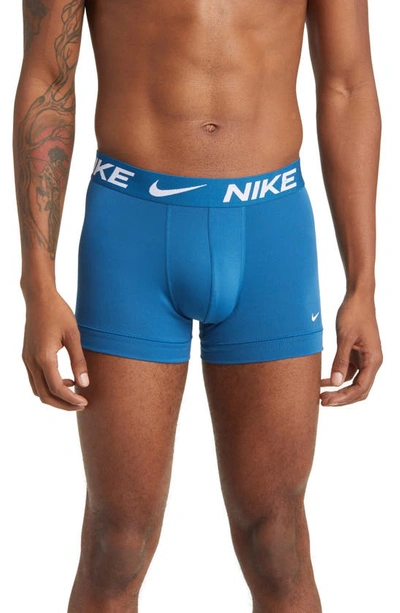 Nike 3-pack Dri-fit Essential Micro Trunks In Noise Aqua