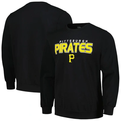 Stitches Black Pittsburgh Pirates Pullover Sweatshirt