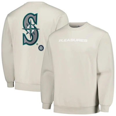 Pleasures Grey Seattle Mariners Ballpark Pullover Sweatshirt