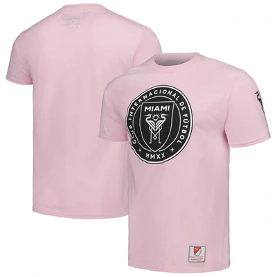 Mitchell & Ness Men's  Pink Inter Miami Cf Team Trio Lockup T-shirt