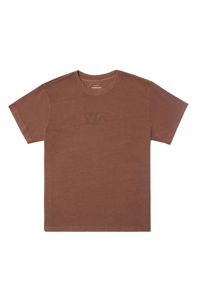 Rvca Balance Flock Graphic T-shirt In Rawhide