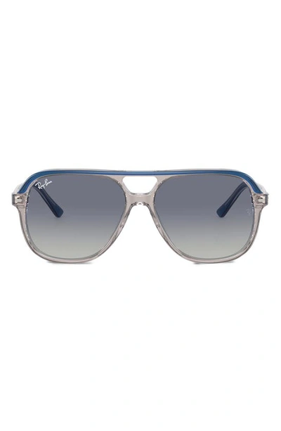 Ray Ban Junior Bill 52mm Gradient Square Sunglasses In Grey