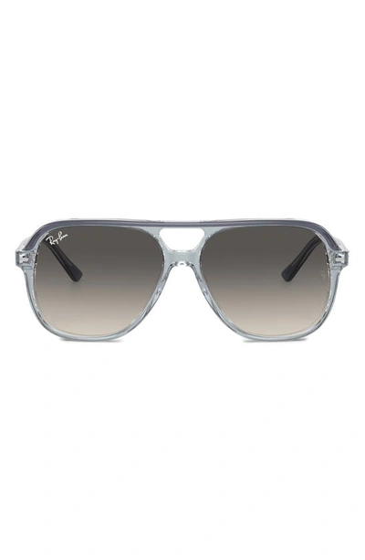 Ray Ban Junior Bill 52mm Gradient Square Sunglasses In Grey Flash