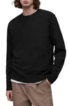 Allsaints Finn Cashmere & Wool Crewneck Sweater In Black