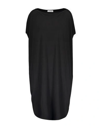 Jil Sander Short Dresses In Black