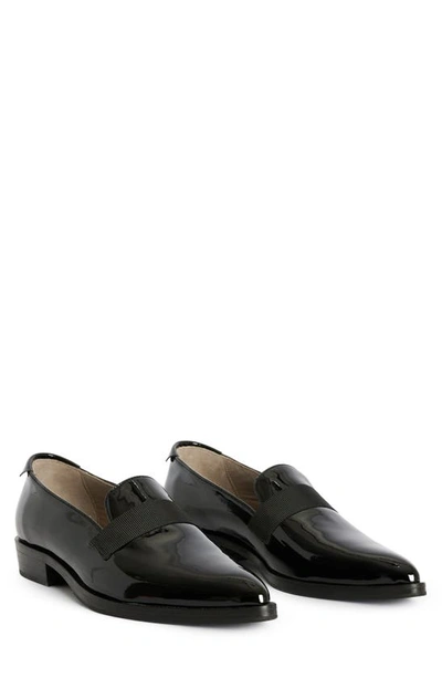 Allsaints Watts Pointed Toe Loafer In Black