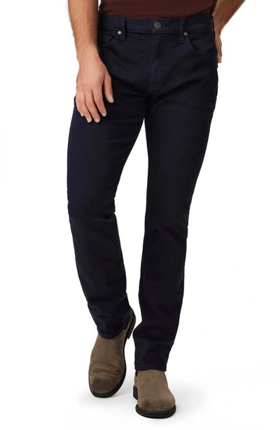 Paige Federal Slim Straight Leg Corduroy Pants In Navy Depths