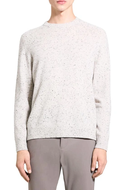 Theory Dinin Donegal Wool & Cashmere Sweater In Cream Multi