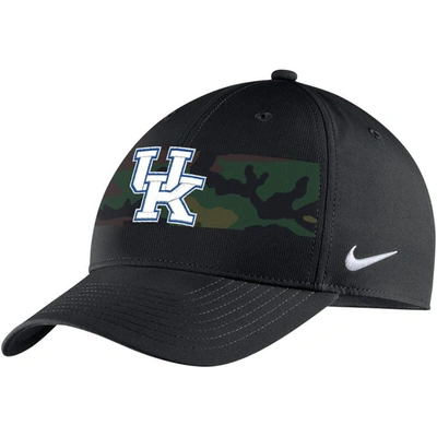 Nike Black Kentucky Wildcats Military Pack Camo Legacy91 Adjustable Hat