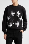 Noon Goons X Disney Moodswing Goofy Cotton Graphic Sweatshirt In Black