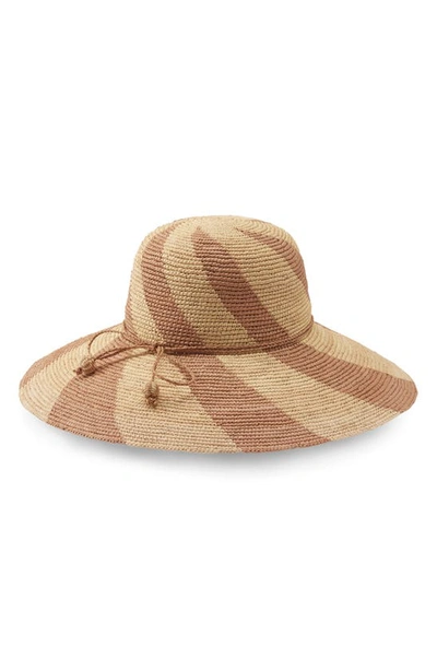 Helen Kaminski Bonbon Stripe Sun Hat In Alabaster/barley