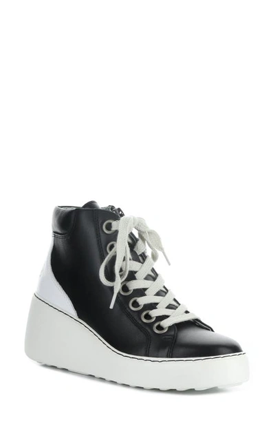Fly London Dice Wedge Bootie In 008 Black Dublin