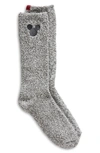Barefoot Dreams Kids' Disney® Mickey Mouse Cozychic™ Socks In Cream Carbon