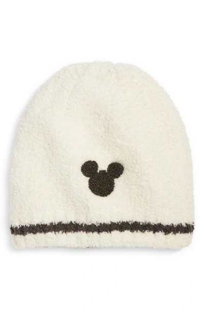Barefoot Dreams Kids' Disney® Cozychic® Classic Mickey Mouse Beanie In Cream-carbon