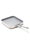 Caraway 11" Ceramic Nonstick Square Grill Pan In Cream