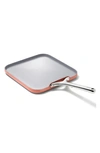 Caraway 11" Ceramic Nonstick Square Griddle In Terracotta