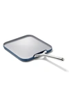 Caraway 11" Ceramic Nonstick Square Griddle In Navy