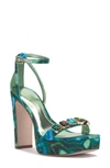 Jessica Simpson Callirah Ankle Strap Platform Sandal In Fluorite Combo