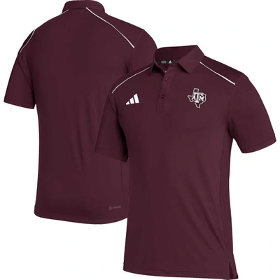 Adidas Originals Adidas Maroon Texas A&m Aggies Coaches Aeroready Polo