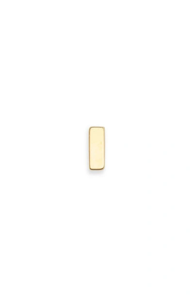 Monica Vinader Bar Single Labret Stud Earring In Gold