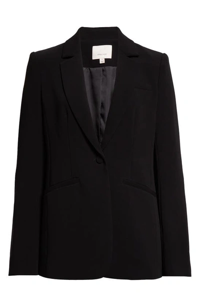 Cinq À Sept Karlie One Button Blazer In Black