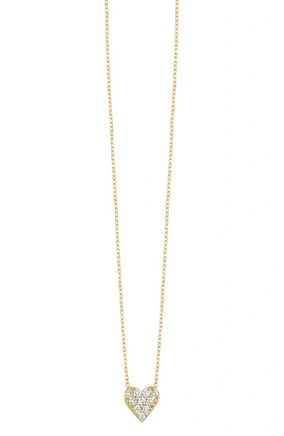 Bony Levy Mika Pavé Diamond Heart Pendant Necklace In 18k Yellow Gold