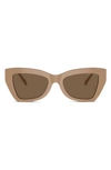 Michael Kors Montecito 52mm Cat Eye Sunglasses In Brown