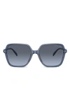 Michael Kors Jasper 58mm Square Sunglasses In Blue