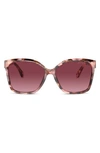 Michael Kors Malia 58mm Square Sunglasses In Burgundy