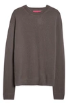The Elder Statesman Gender Inclusive Simple Cashmere Sweater In Brown