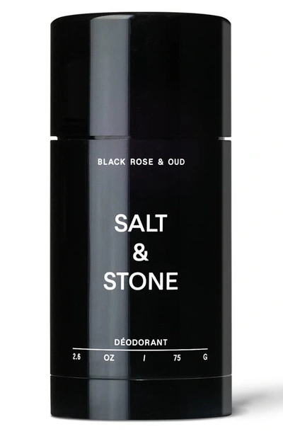 Salt & Stone Black Rose & Oud Extra-strength Aluminum-free Deodorant Black Rose & Oud 2.6 oz / 75 G In White