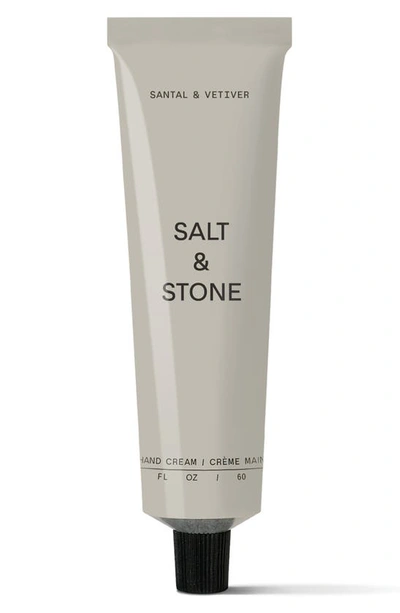 Salt & Stone Santal & Vetiver Nourishing Hand Cream With Niacinamide + Seaweed Extract 2 oz / 60 ml In White