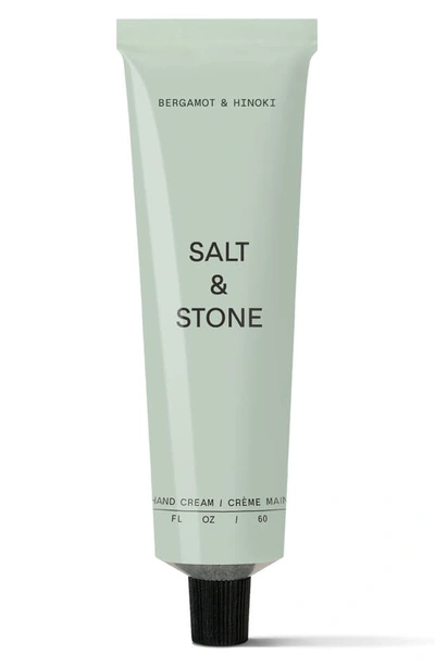 Salt & Stone Bergamot & Hinoki Nourishing Hand Cream With Niacinamide + Seaweed Extract 2 oz / 60 ml In Bergamot N Hinoki