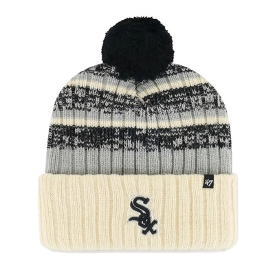 47 ' Natural Chicago White Sox Tavern Cuffed Knit Hat With Pom