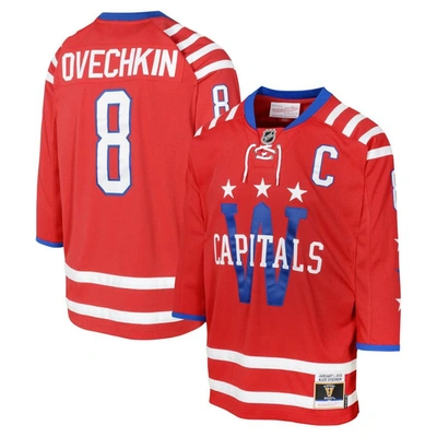 Mitchell & Ness Kids' Youth  Alexander Ovechkin Red Washington Capitals 2015 Blue Line Player Jersey