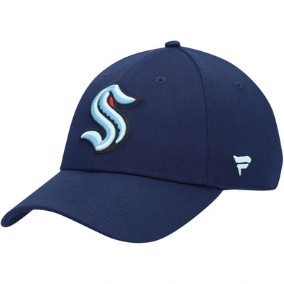 Fanatics Branded Deep Sea Blue Seattle Kraken Core Adjustable Hat