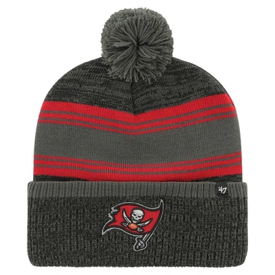 47 ' Pewter Tampa Bay Buccaneers Fadeout Cuffed Knit Hat With Pom
