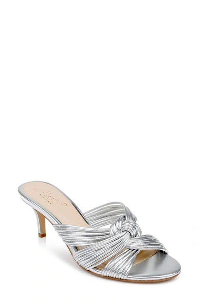 Jewel Badgley Mischka Mia Slide Sandal In Silver