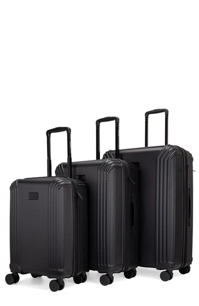 Badgley Mischka Evalyn Hardshell 3-piece Luggage Set In Black