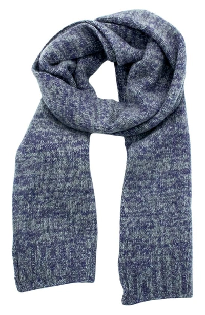 Portolano Cashmere Tweed Scarf In Uva Viole Combo