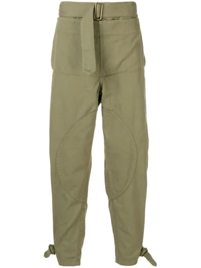 Jw Anderson Opening Ceremony Garment Dyed Army Trousers In Khaki