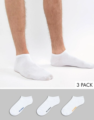 Ben Sherman 3 Pack Short Sock - White