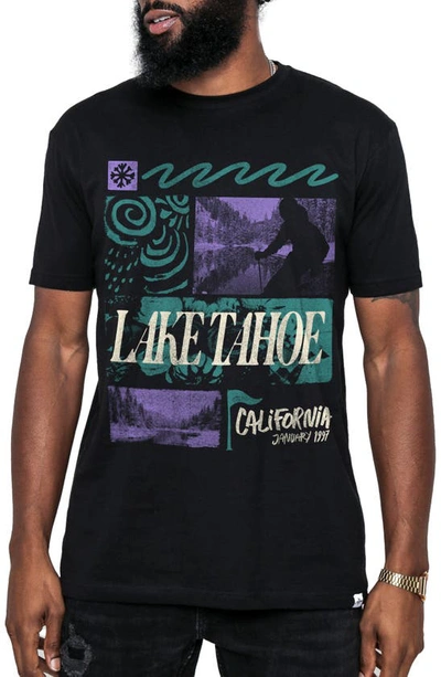 Kid Dangerous Lake Tahoe Cotton Graphic T-shirt In Black