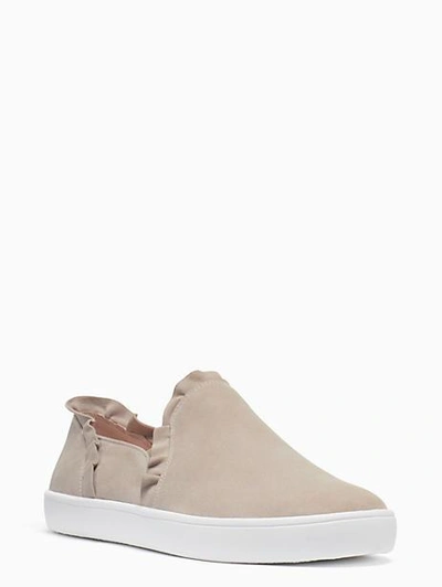 Kate Spade Lilly Suede Sneakers In White